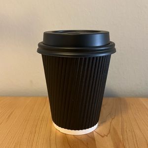 Black Disposable Coffee Cups - 275 Count
